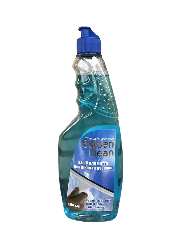 Засіб для миття скла GOLDEN CLEAN 500мл запаска